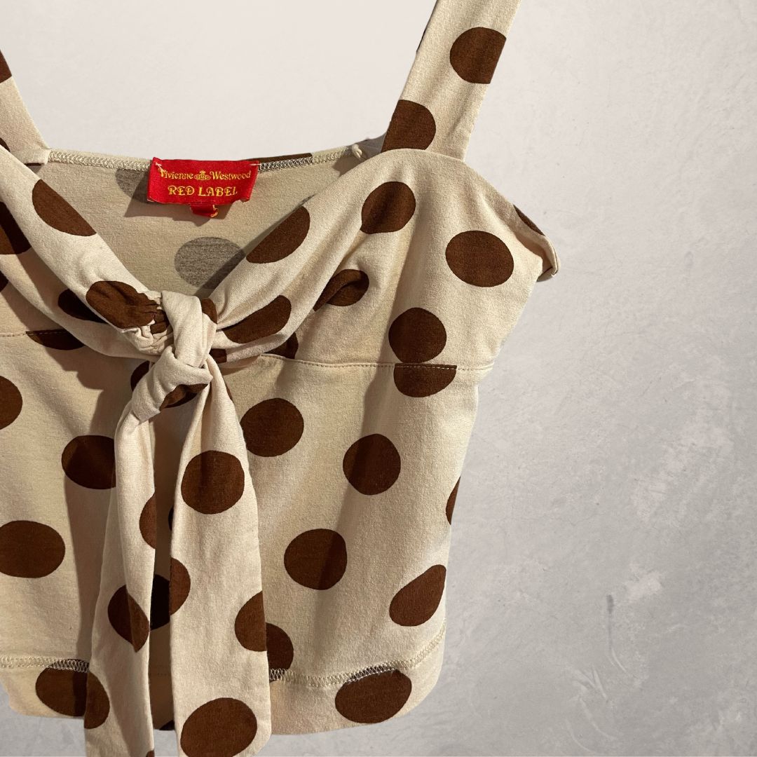 Vivienne Westwood (Red Label) polka dot tank top M