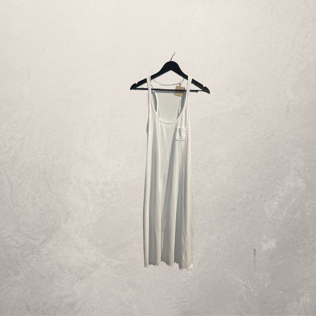 O Pardon white long tanktop dress M