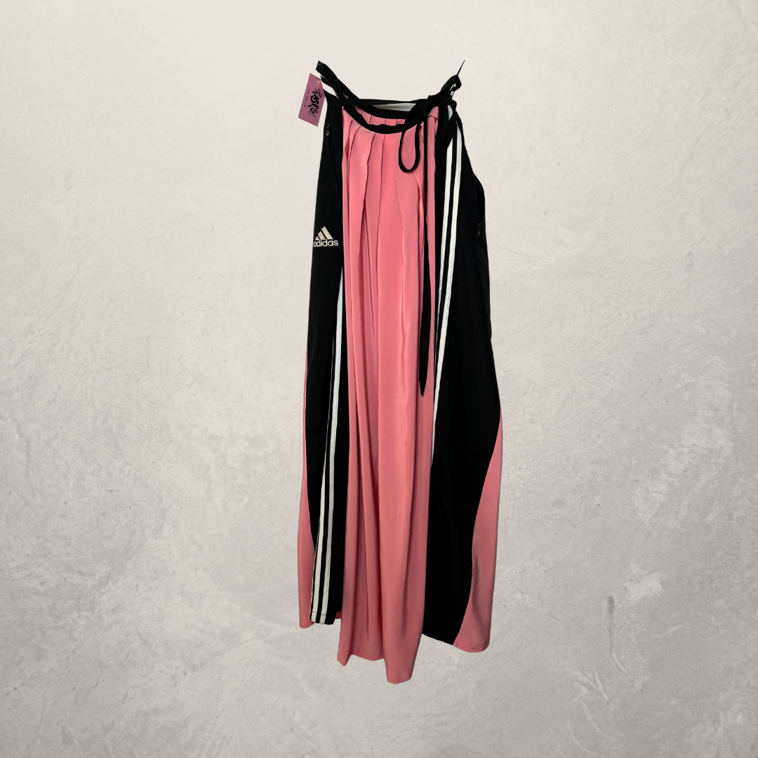 Adidas Black/pink Long wrap skirt OS- by Aida Sans Fin