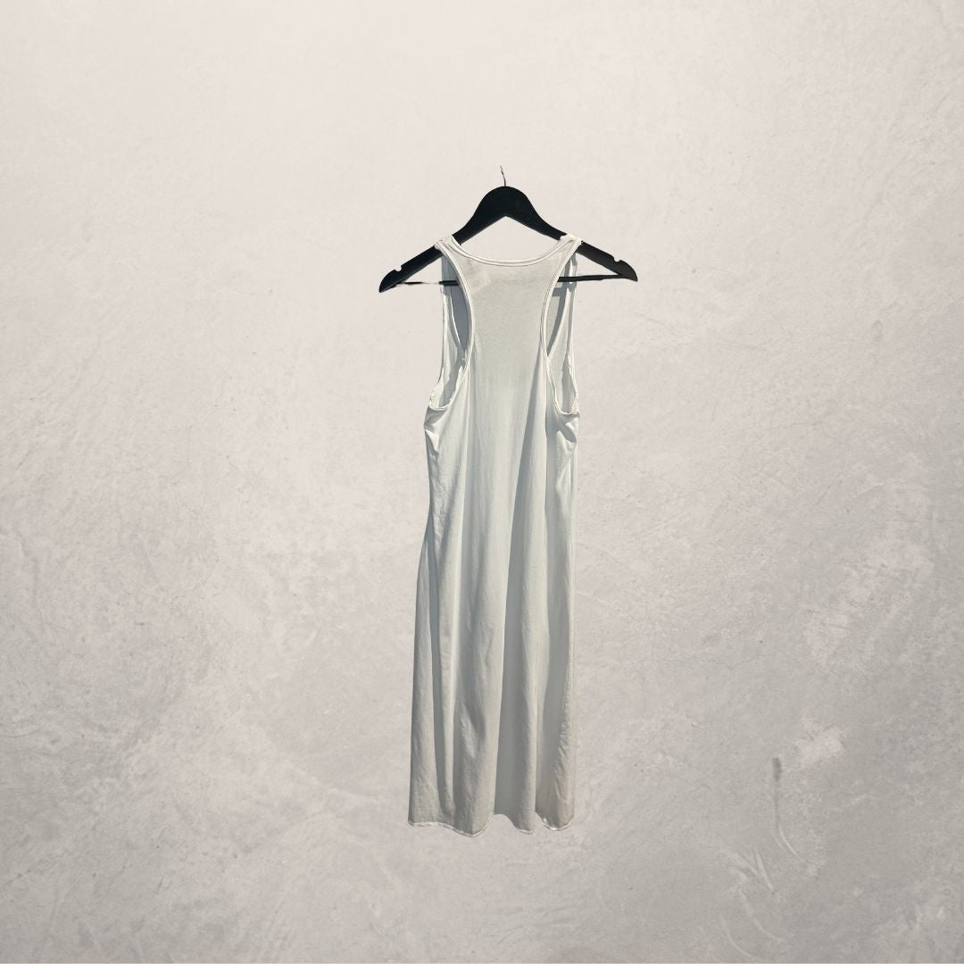 O Pardon witte lange tanktopjurk M