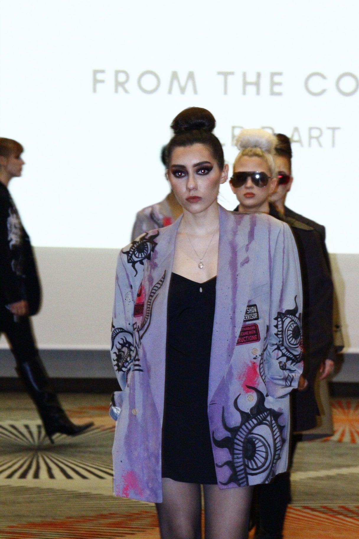 Vintage Celine painted grey blazer L- by M.a.r.r.art