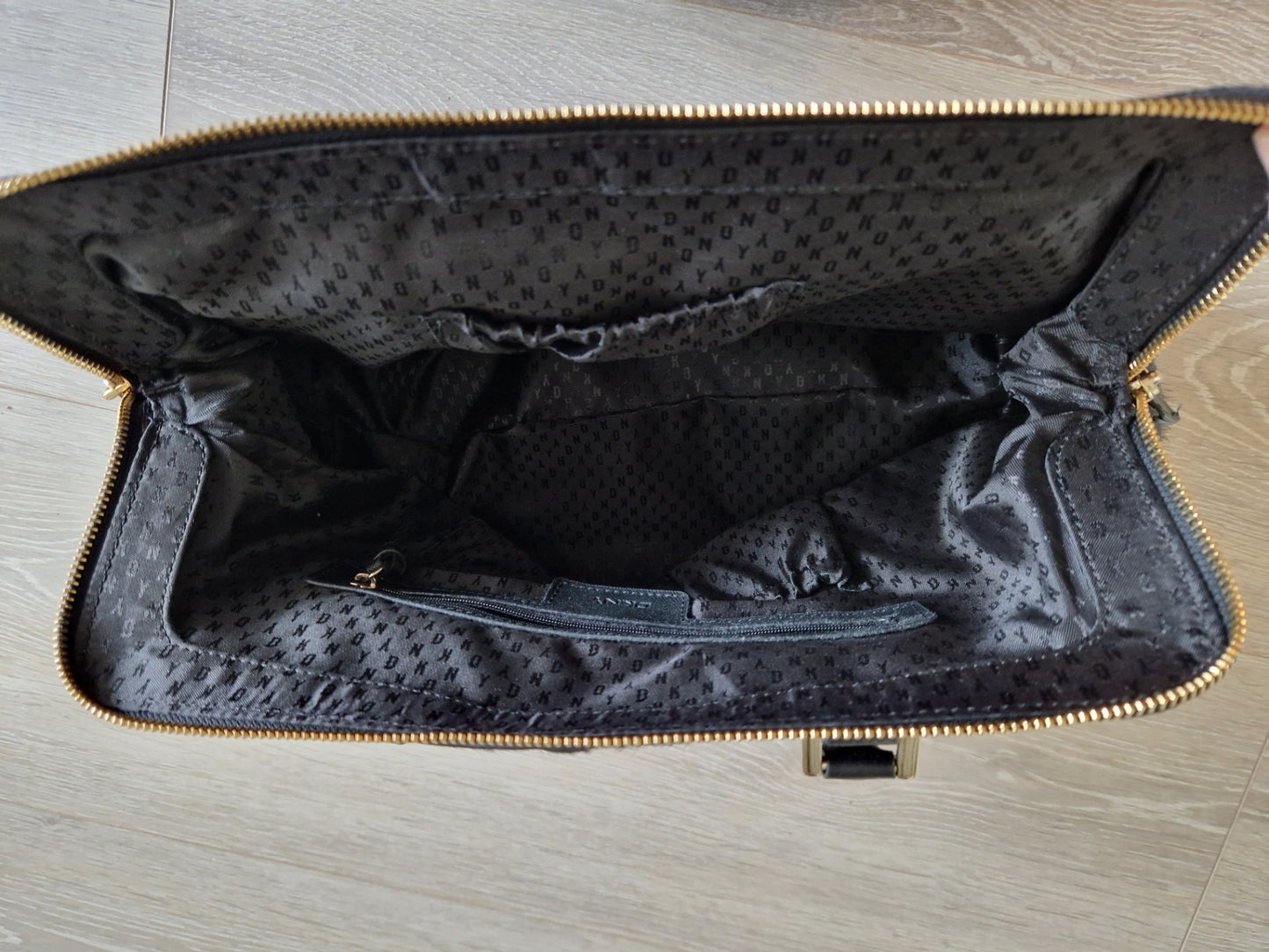 DKNY Black fur like handbag