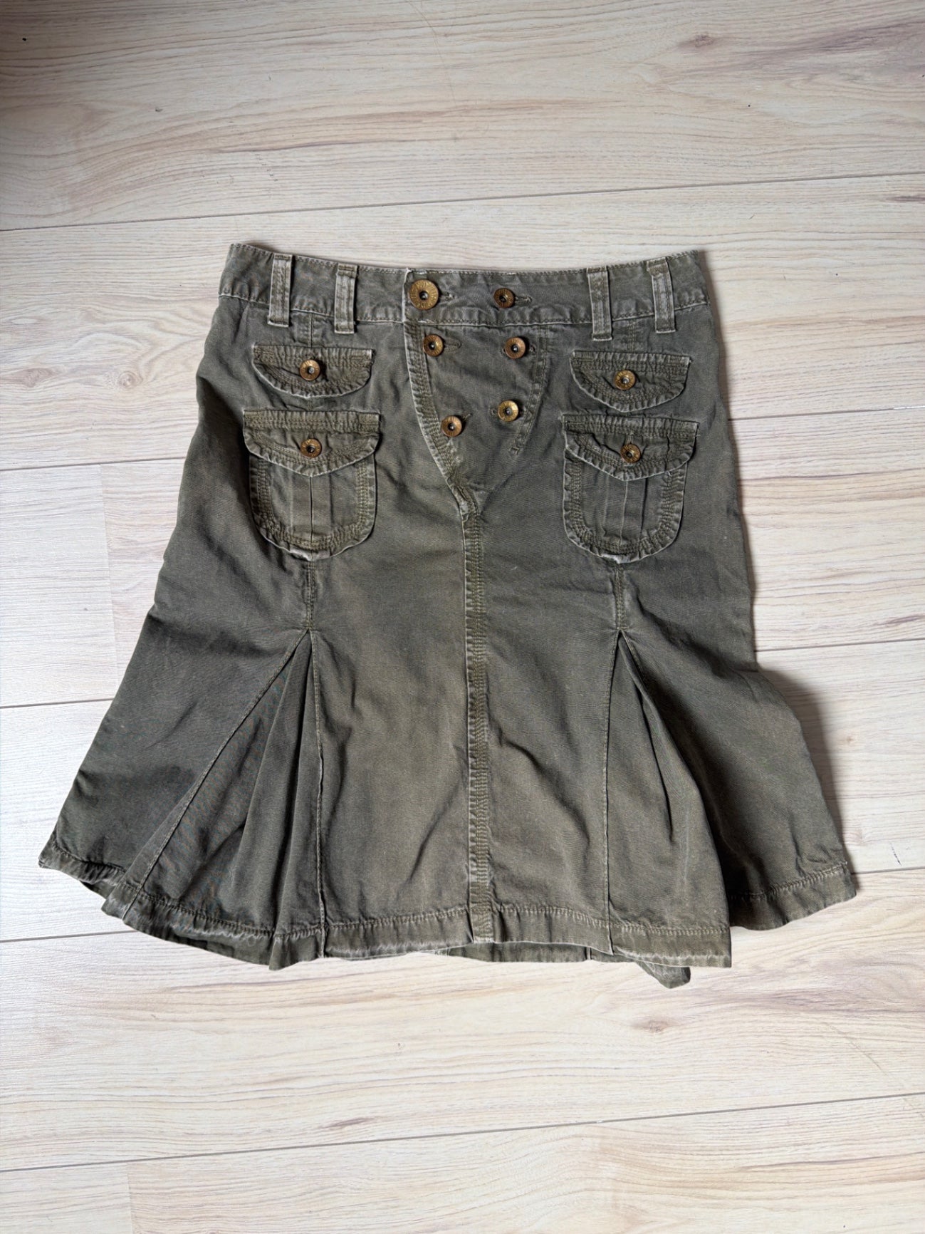 Used jeans Olive green M