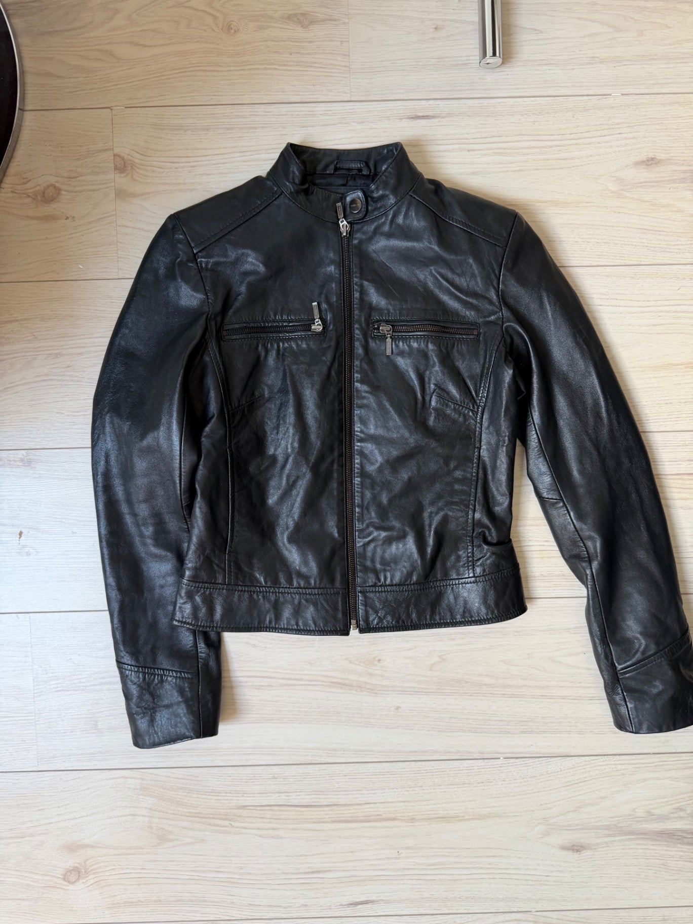 Redskins Black real leather jacket S