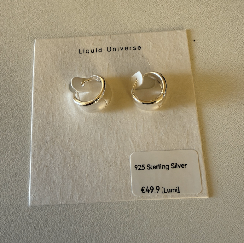 Lumi Sterling Silver Hoop Earring