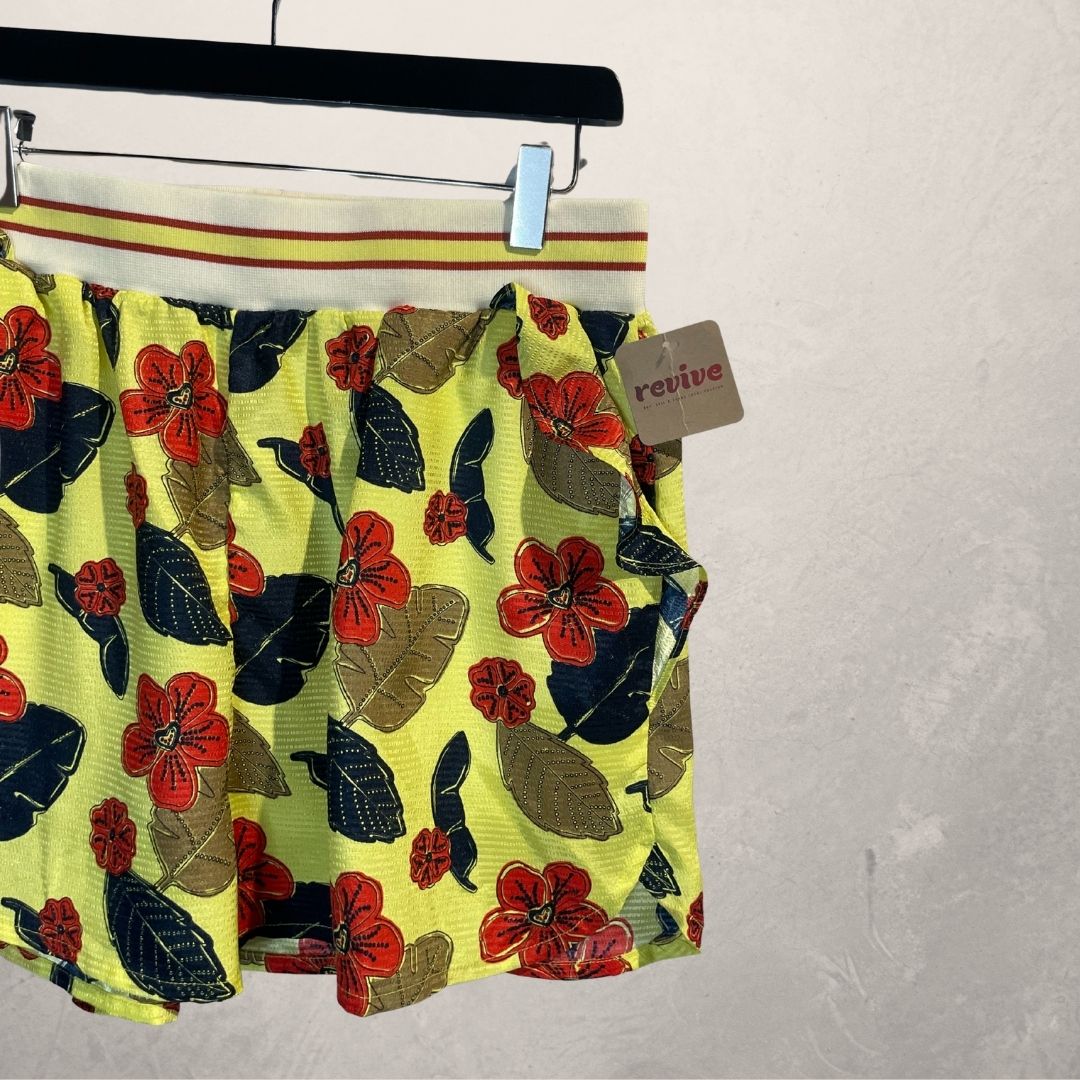 Scotch & soda lime floral shorts M
