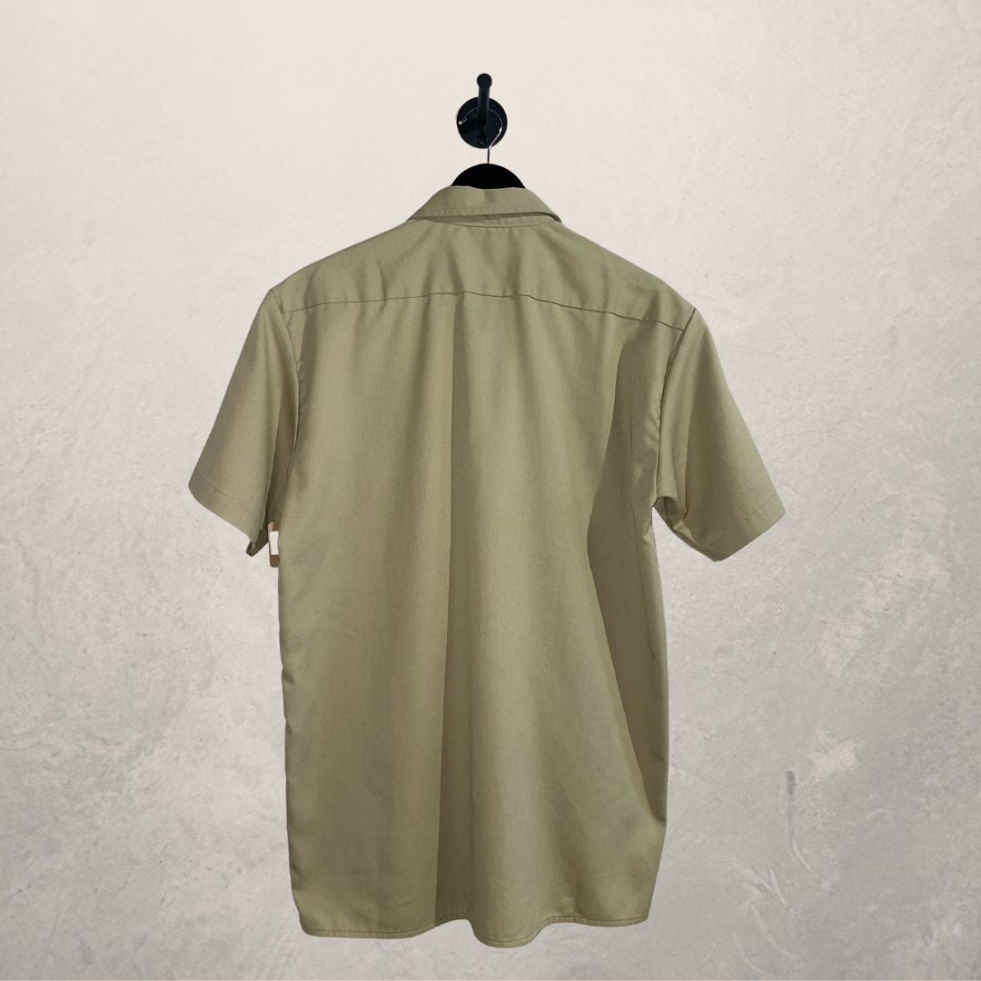 Vintage Dickies beige werkoverhemd M