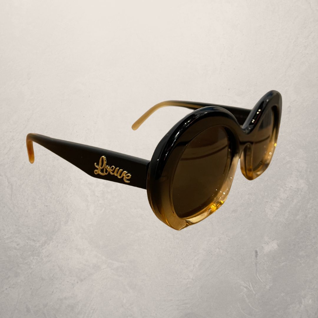 Loewe round gradient sunglasses with logo