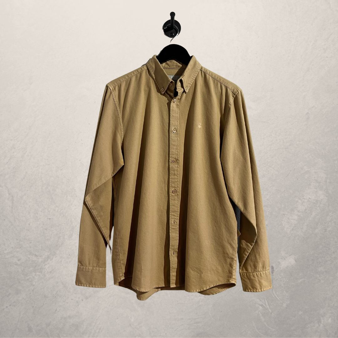 Carhartt WIP beige overhemd met knoopsluiting