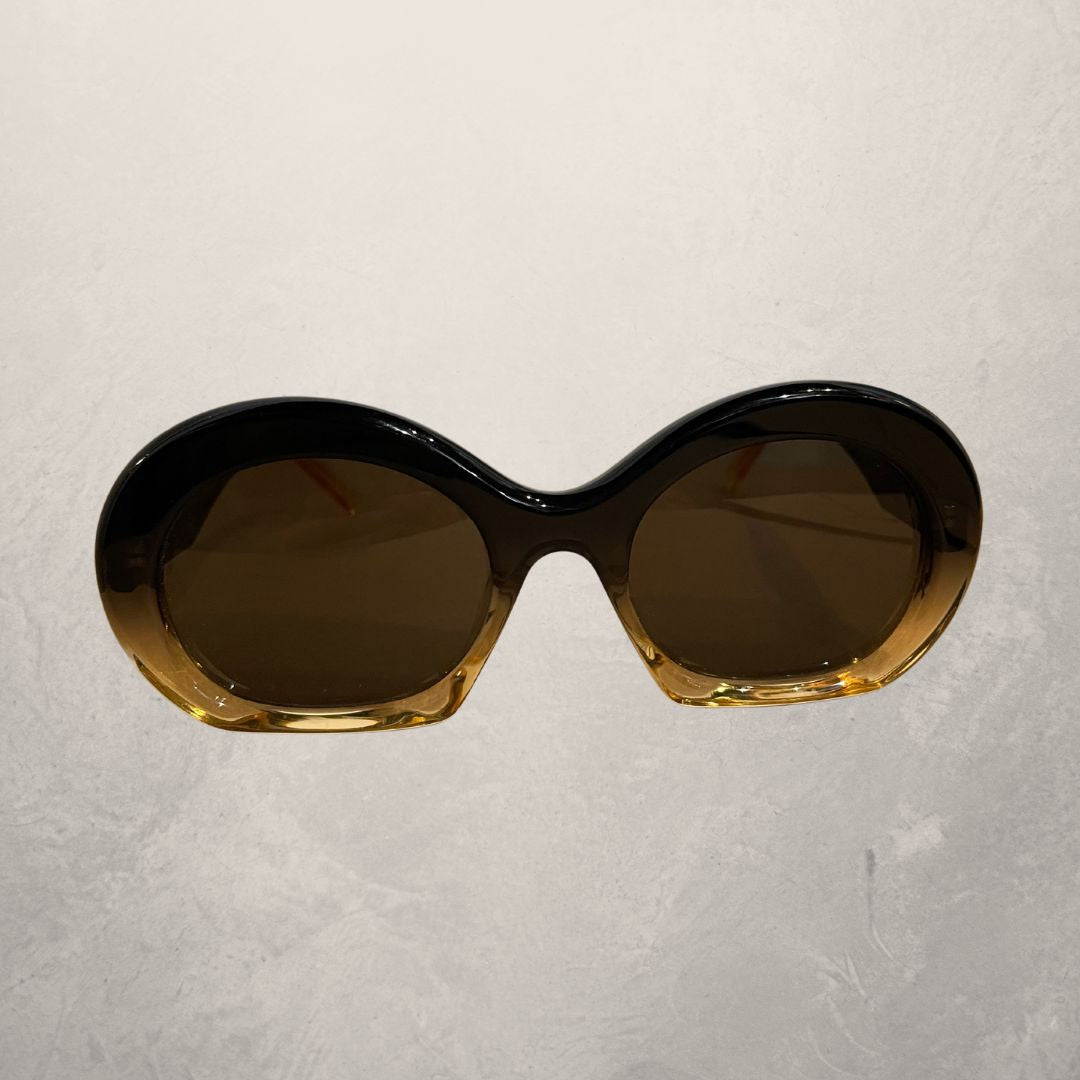 Loewe round gradient sunglasses with logo