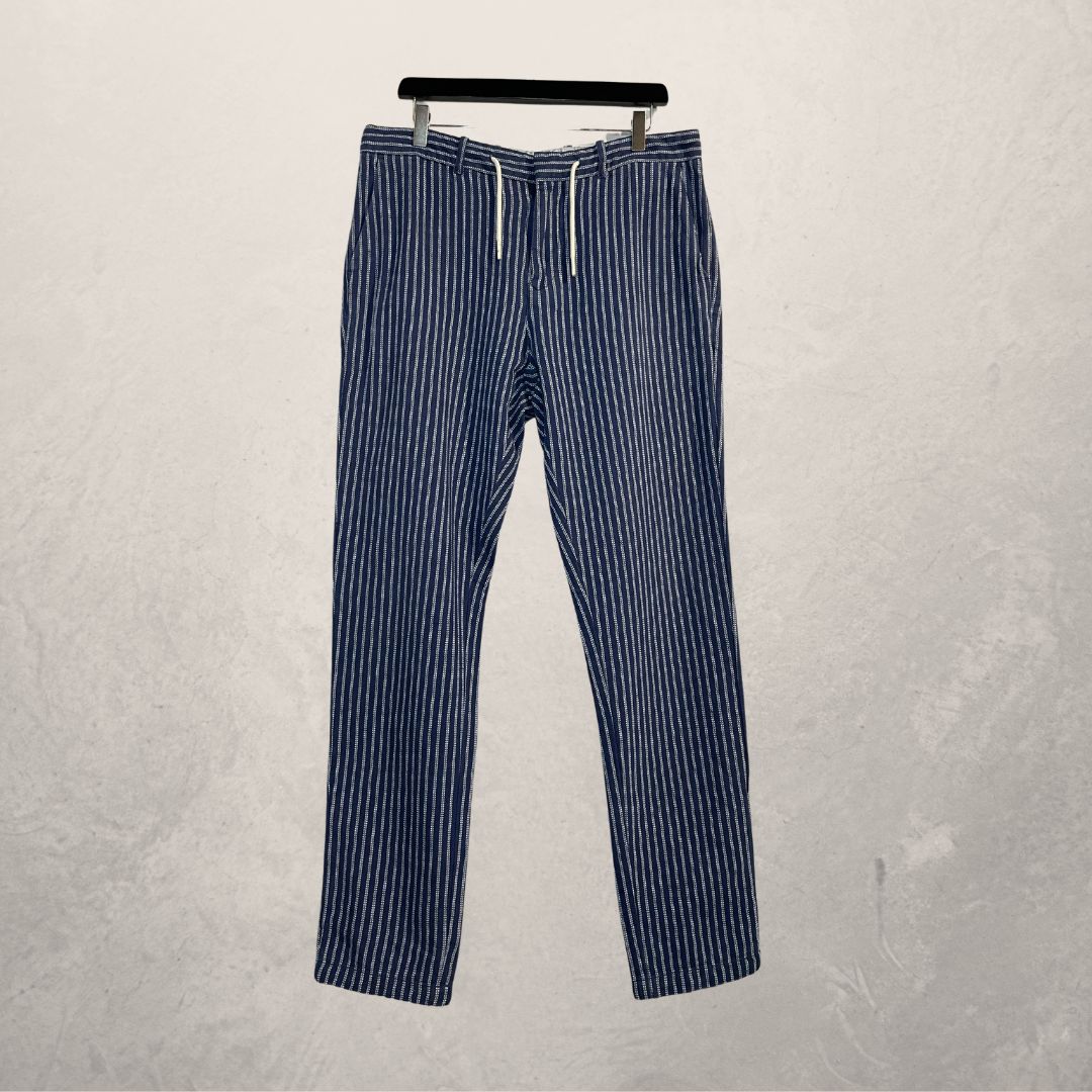 Scotch & Soda marineblauwe linnen broek 33/32