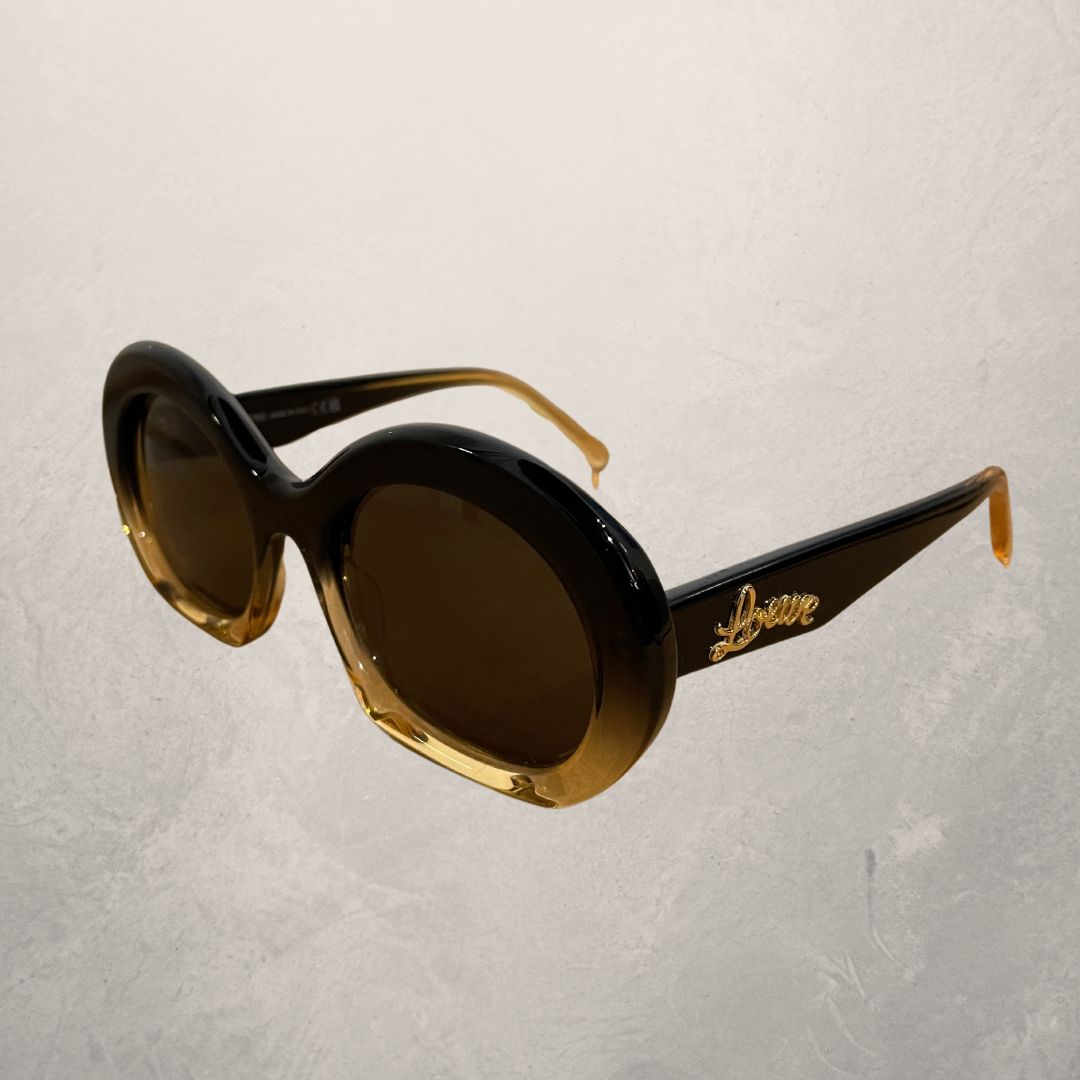 Loewe round gradient sunglasses with logo