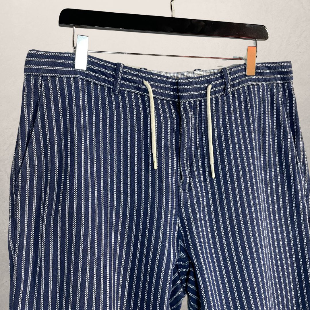 Scotch & Soda marineblauwe linnen broek 33/32