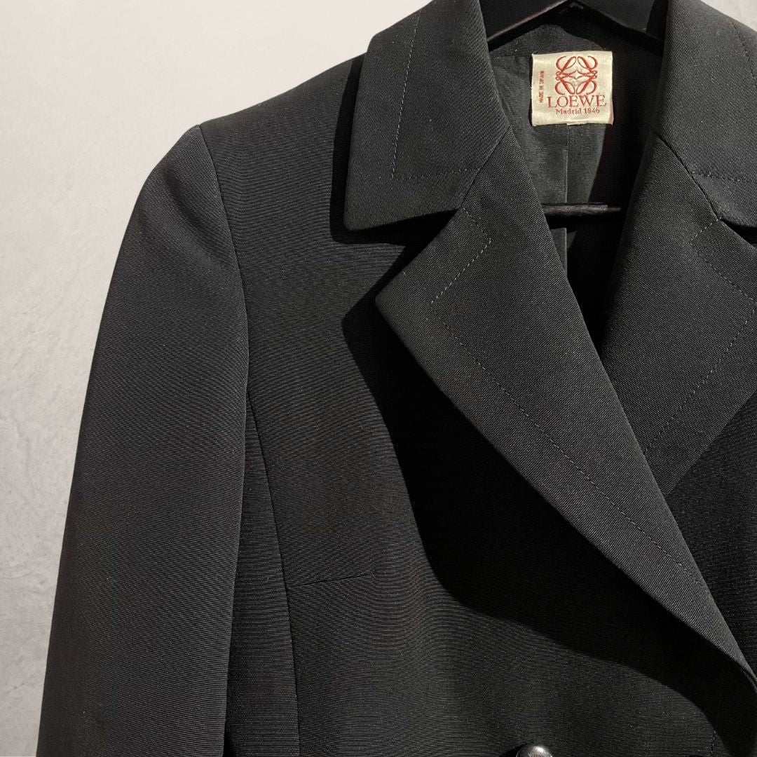 Vintage Loewe zwarte blazer XS