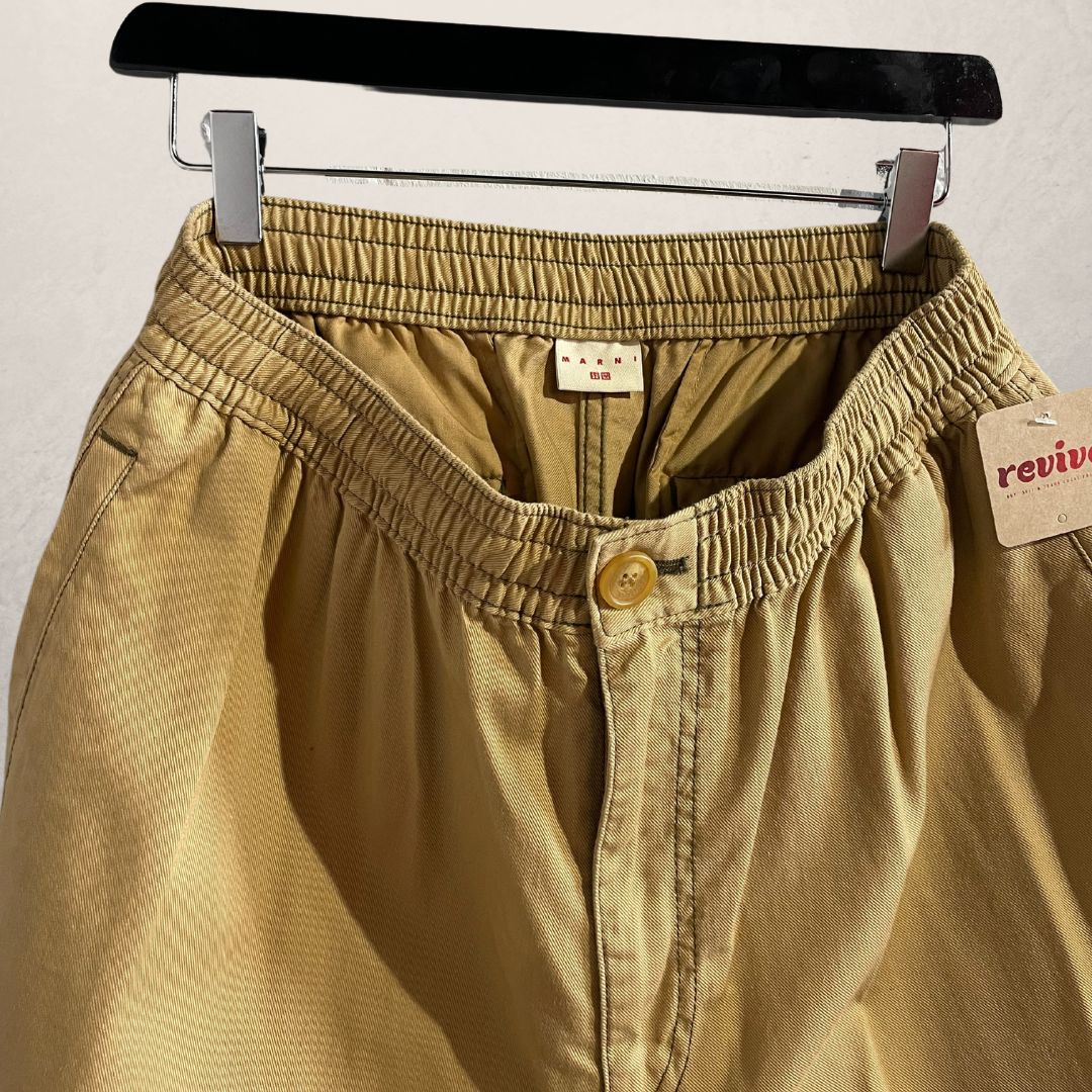 Marni x Uniqlo beige cargo shorts M