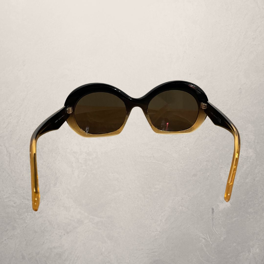 Loewe round gradient sunglasses with logo