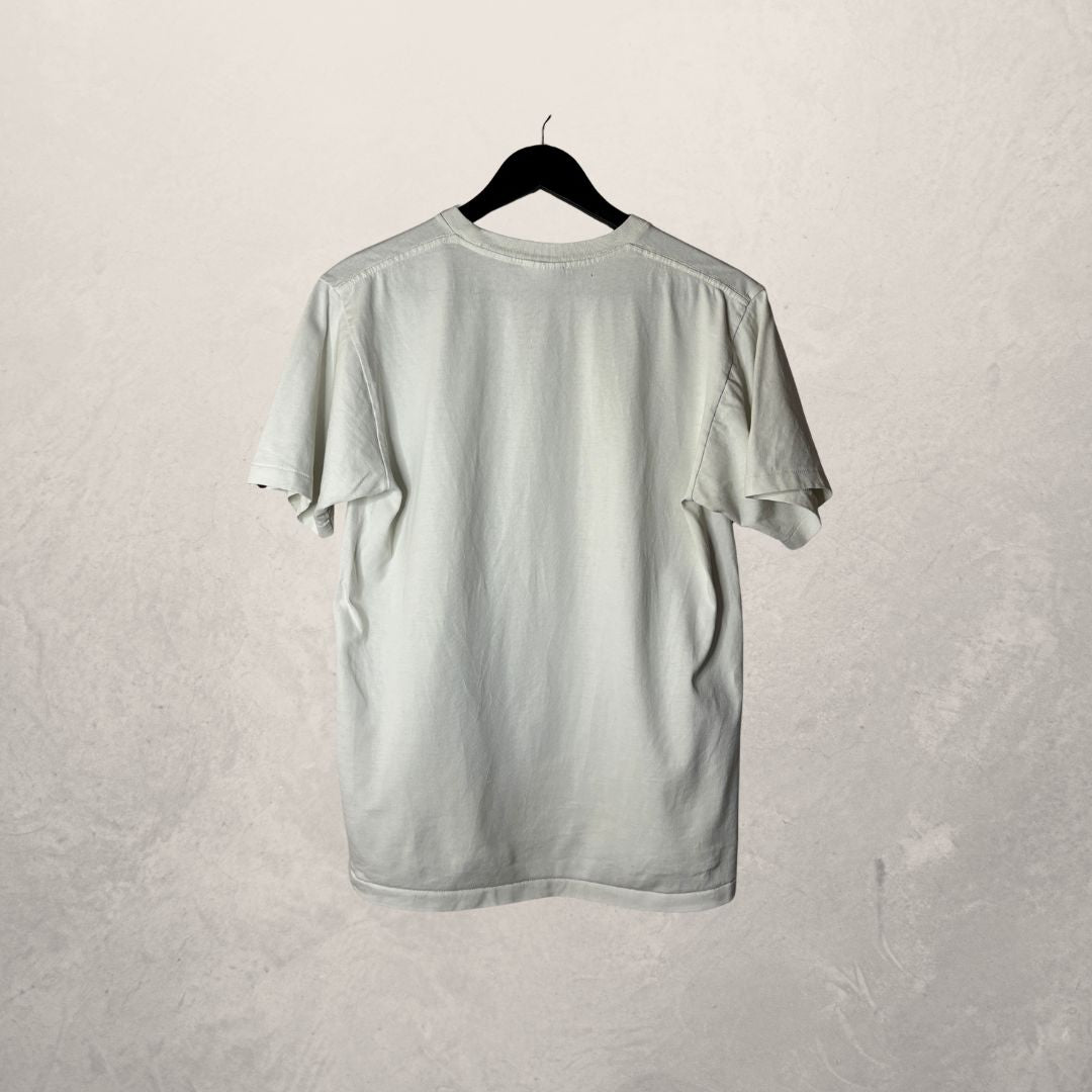 A Bathing Ape white logo tee M