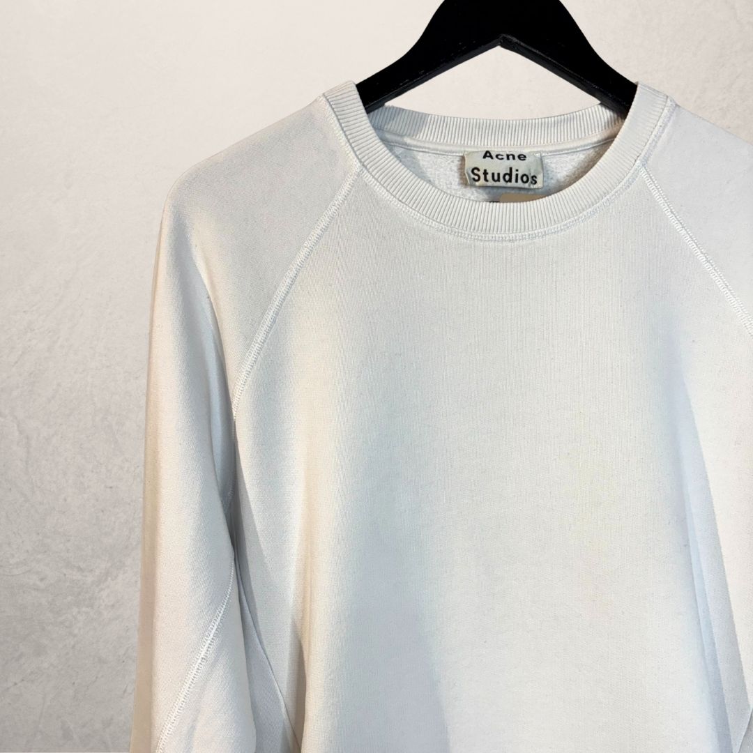 Acne Studios white fleece jumper M/L