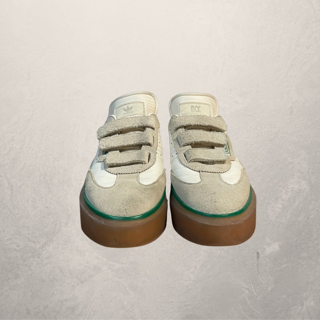 Adidas Ivy Park beige en groene Velcro sneakers 38