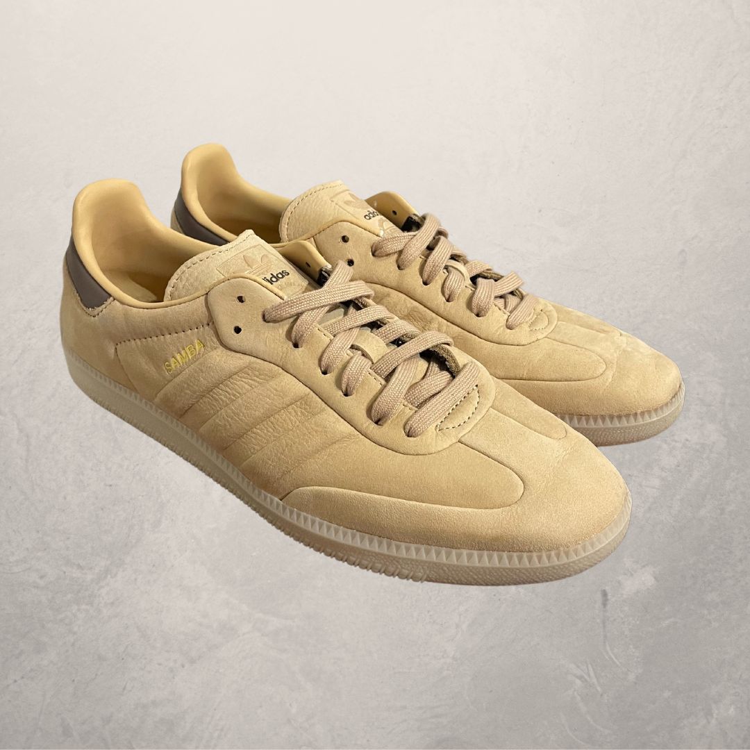Adidas beige suede sambas 44