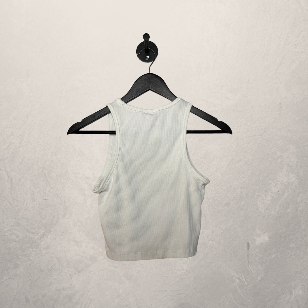 Adidas wit logo tanktopje S