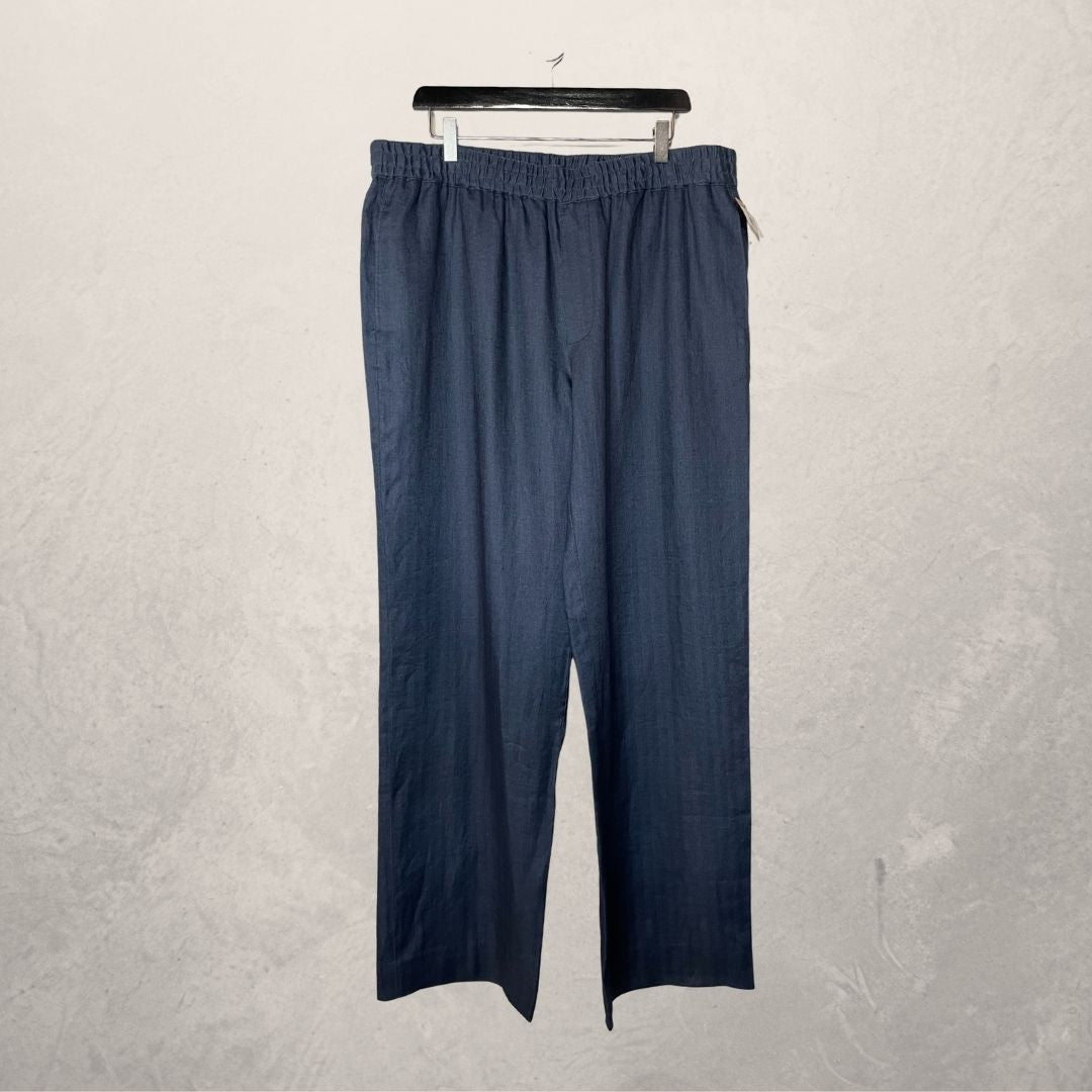 Aime Leon Dore navy 100% linnen trousers XXL