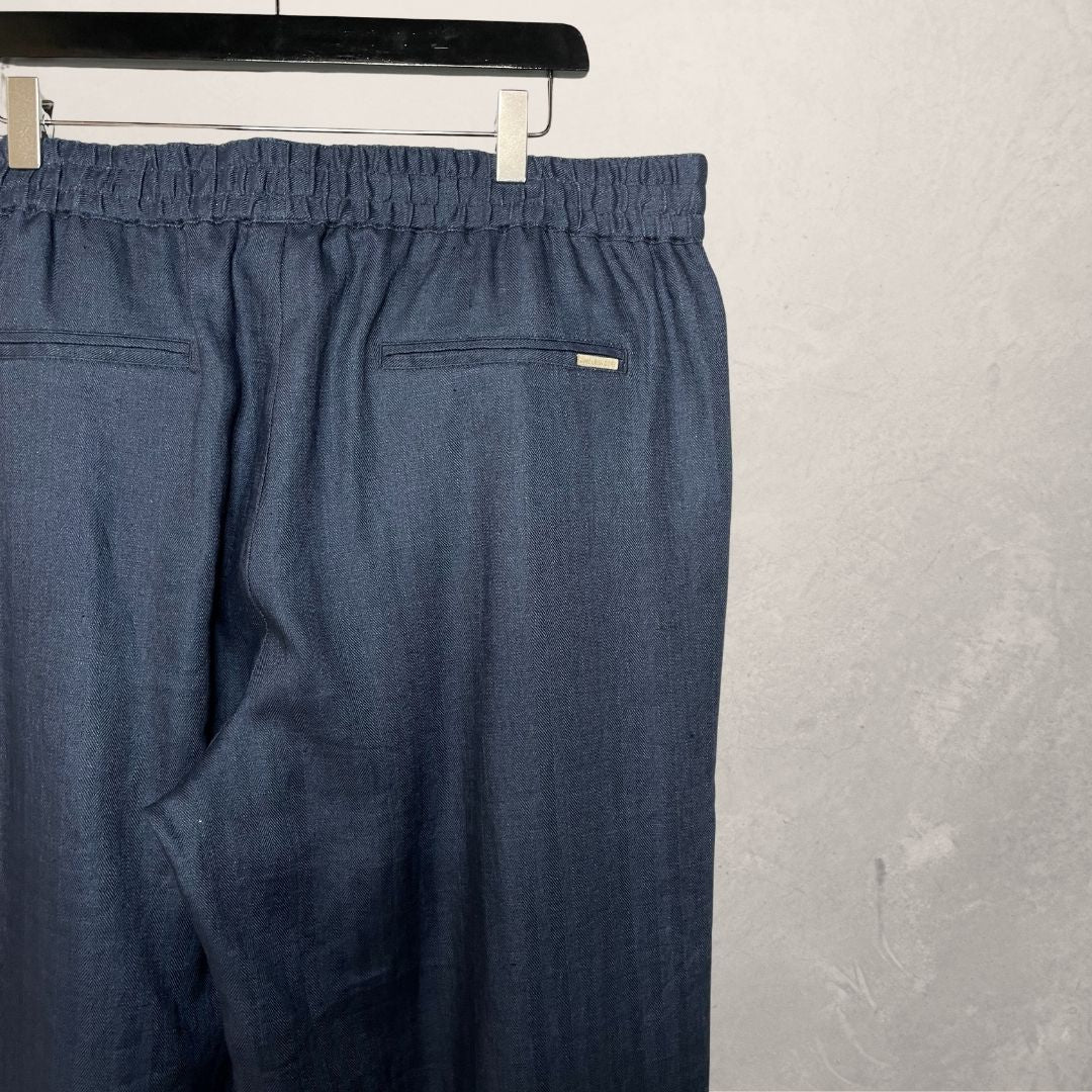 Aime Leon Dore navy 100% linnen trousers XXL