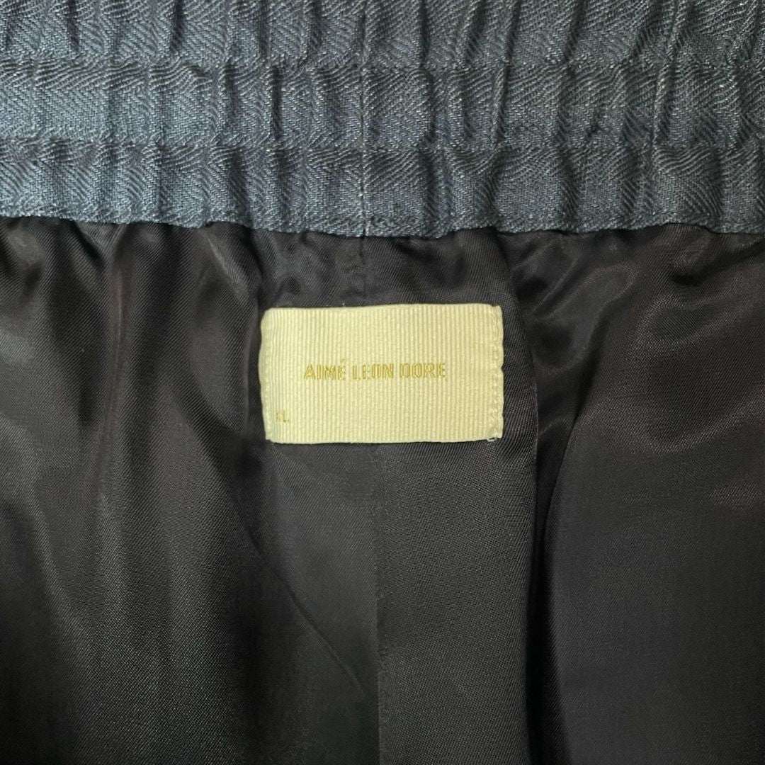 Aime Leon Dore navy 100% linnen trousers XXL