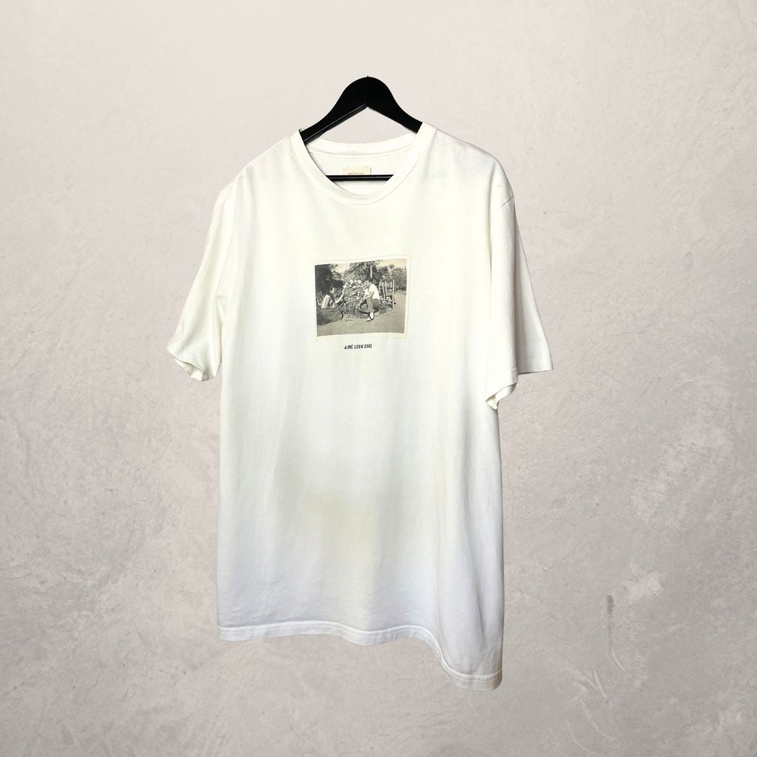 Aime Leon Dore white graphic t shirt XL