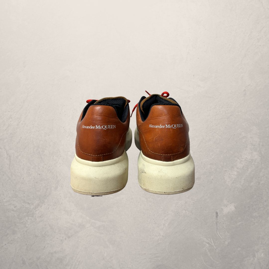 Alexander McQueen brown leather sneaker boots 41