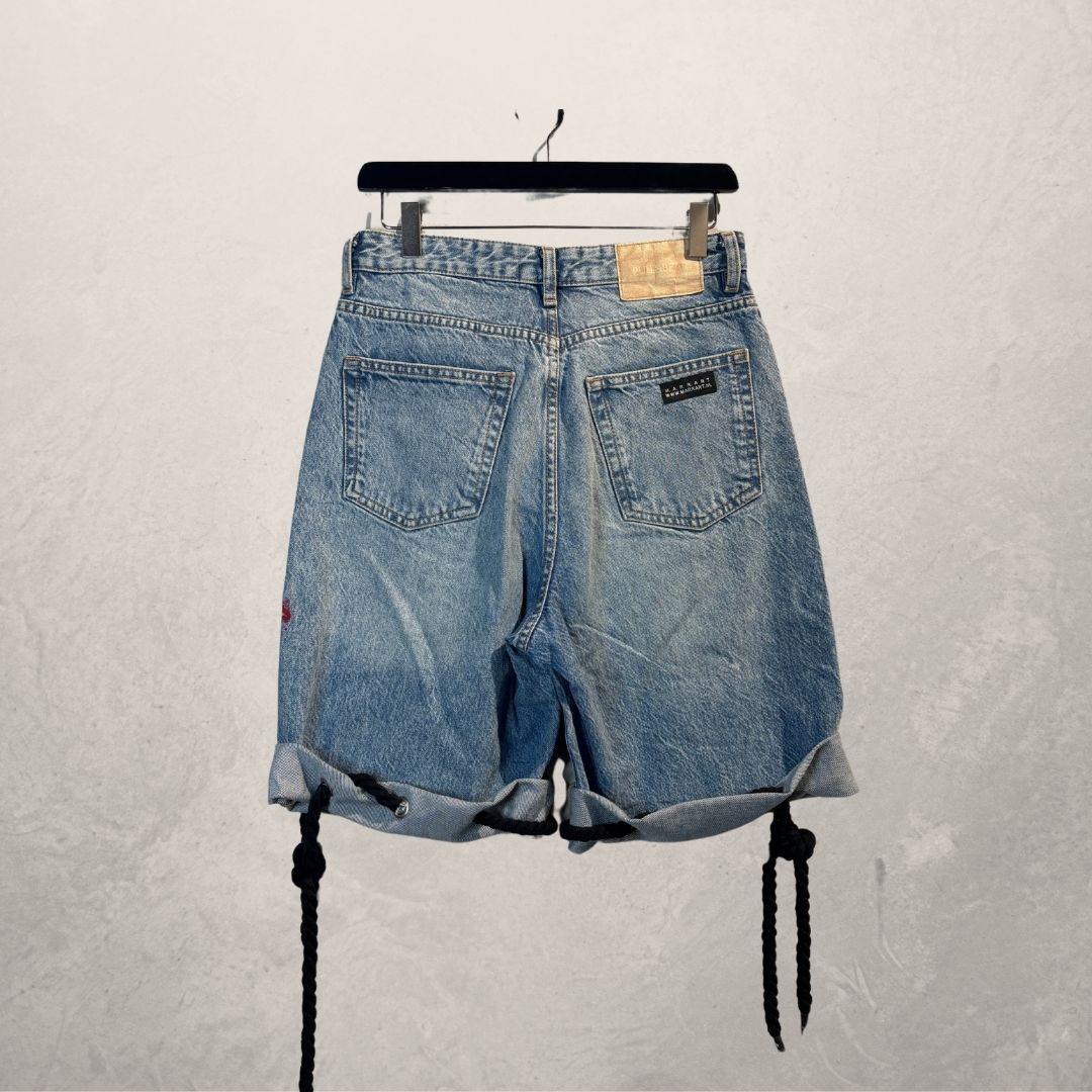 Art handpainted denim jorts M- by Ma.r.r.art
