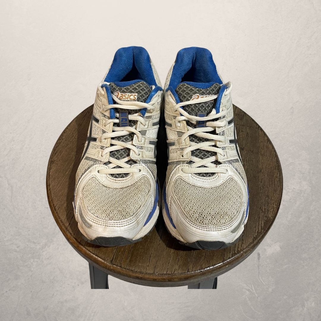 Asics blue and white sneakers 39