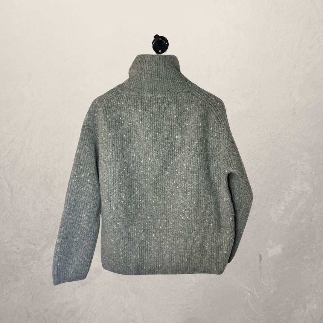 Axel Arigato grey wool zipup jumper L