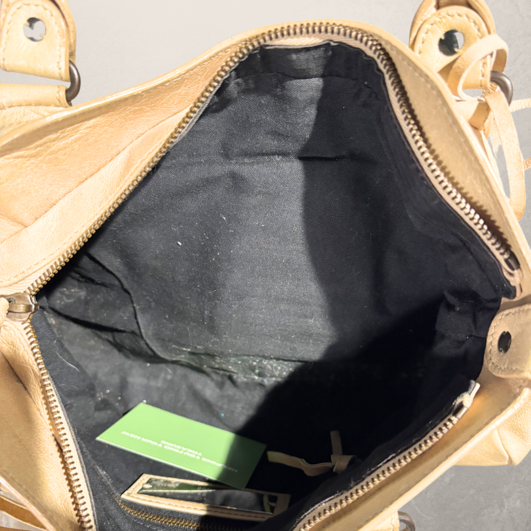 Balenciaga beige city bag small - by Romae Studios