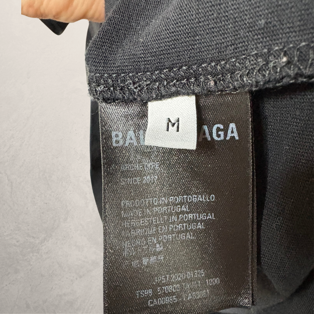 Balenciaga zwart logo T-shirt M