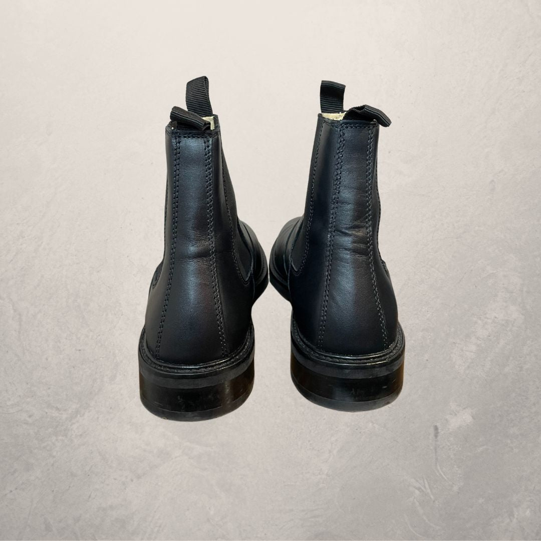 Arket zwarte leren laarzen 40