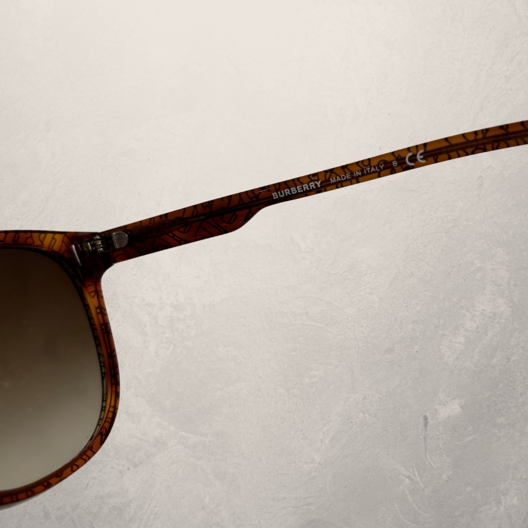 Burberry brown logo sunglasses w/ case (black hard)