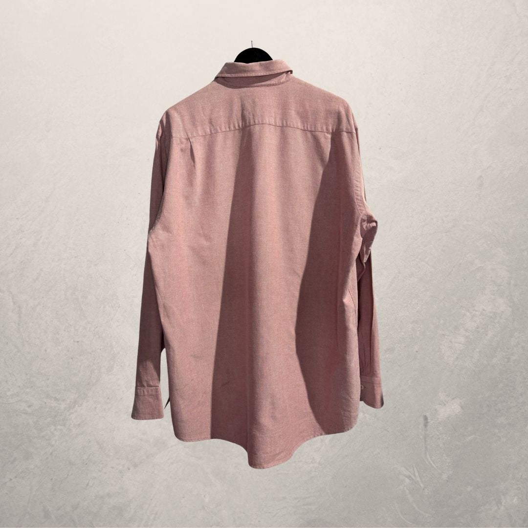 Burberry rood overhemd katoenen overhemd L