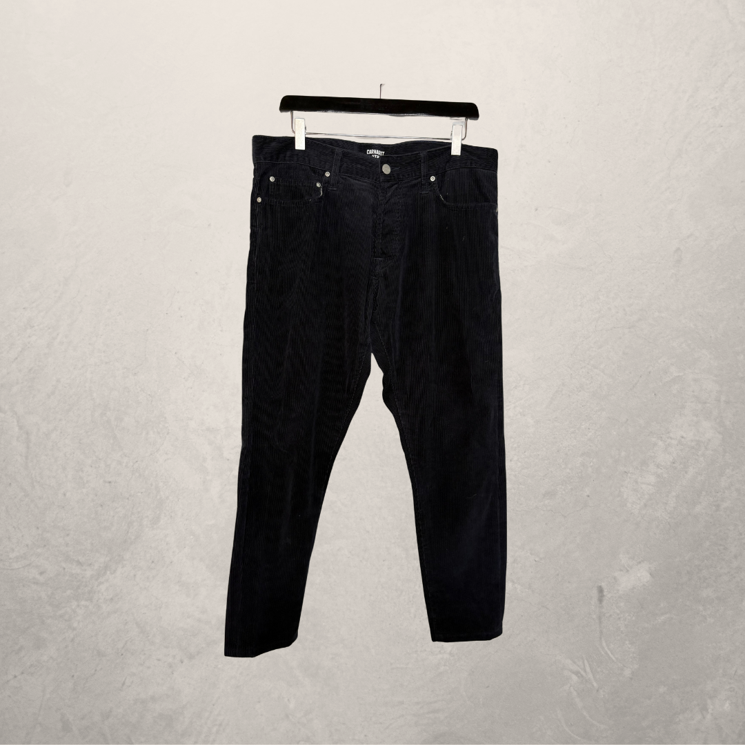 Carhartt WIP zwarte corduroy broek 33 x 32