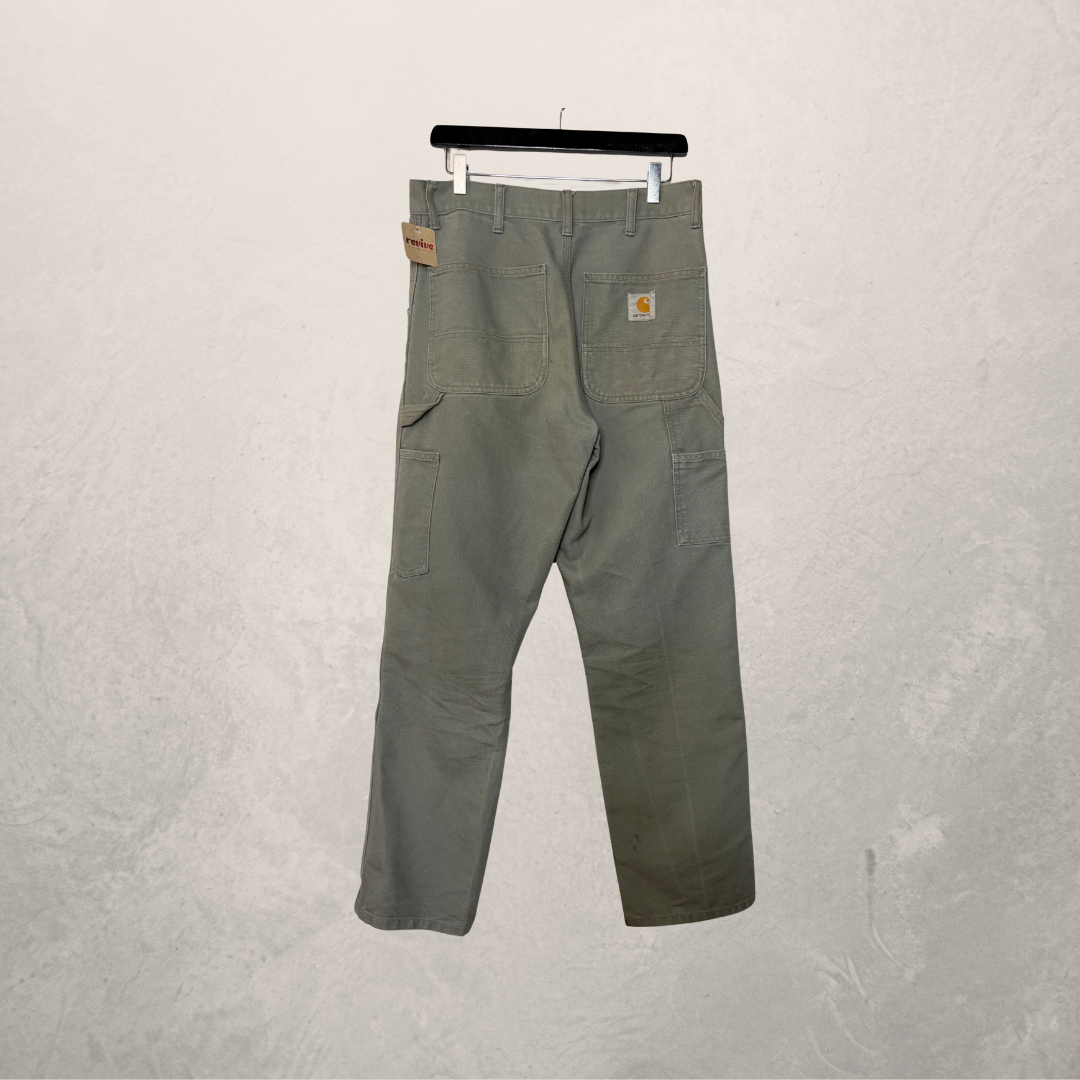 Carhartt WIP grijs/groene cargobroek 29x32