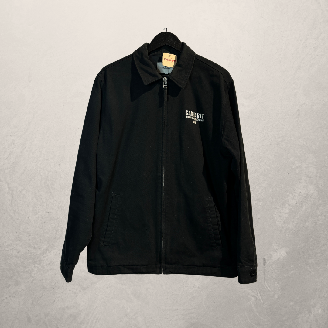 Carhartt zwart wit tekst jack L