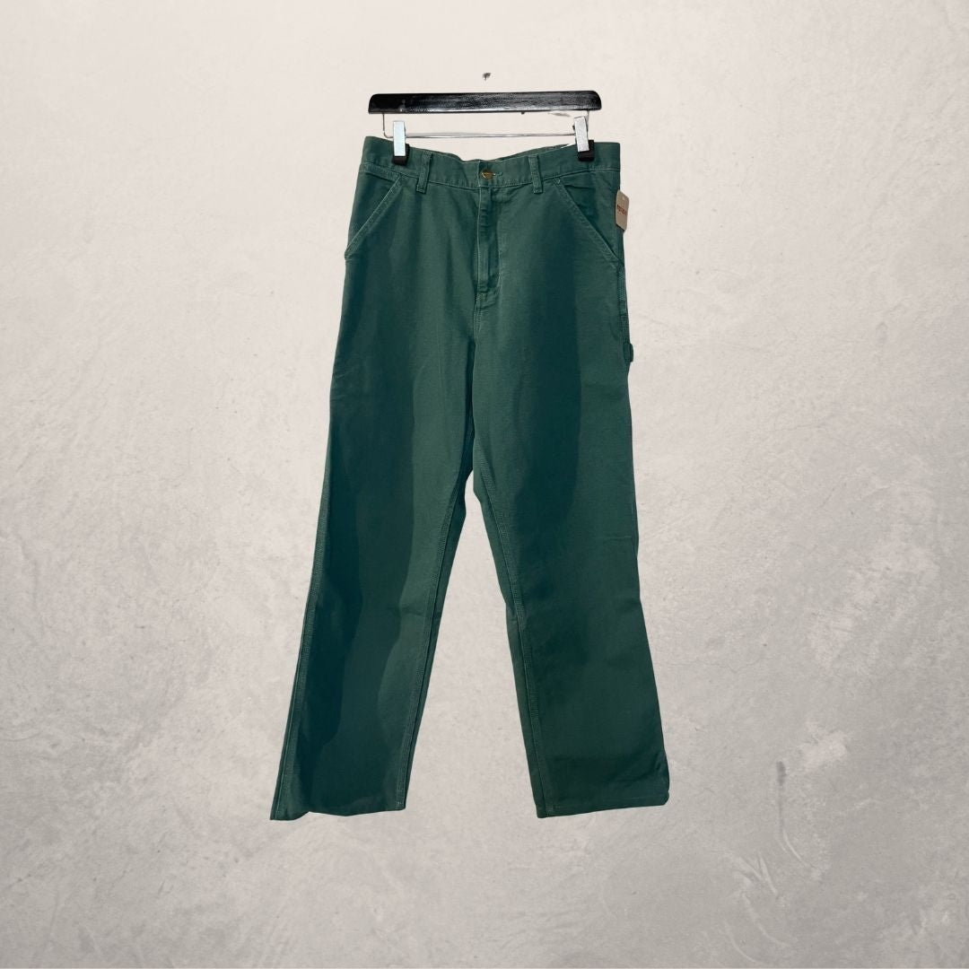 Carhartt groene cargobroek met enkele knie 29x32