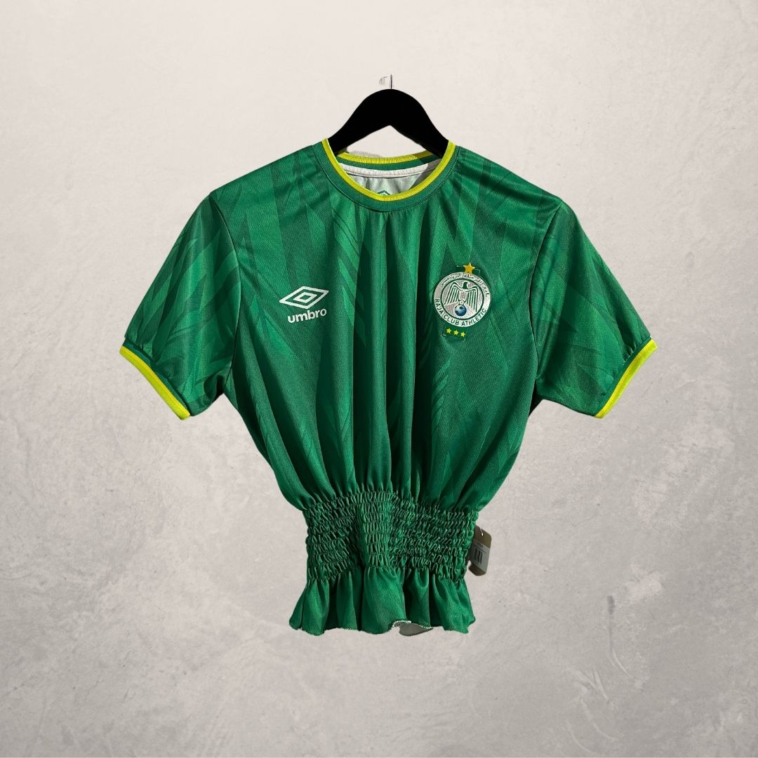 Casablanca groen geplooid shirt OS- door @Home_is_a_Runway