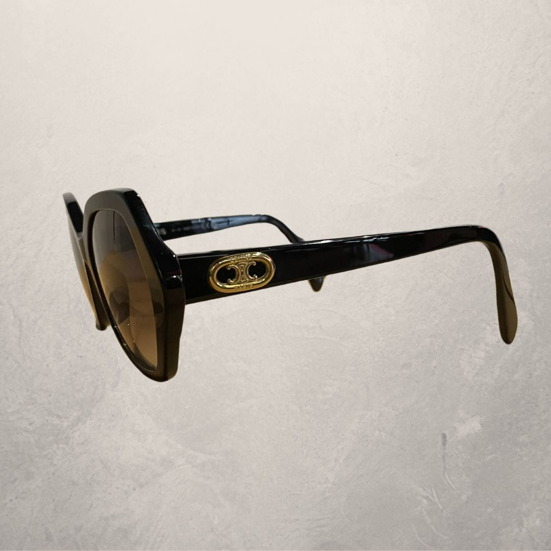 Celine black & gold triomphe sunglasses