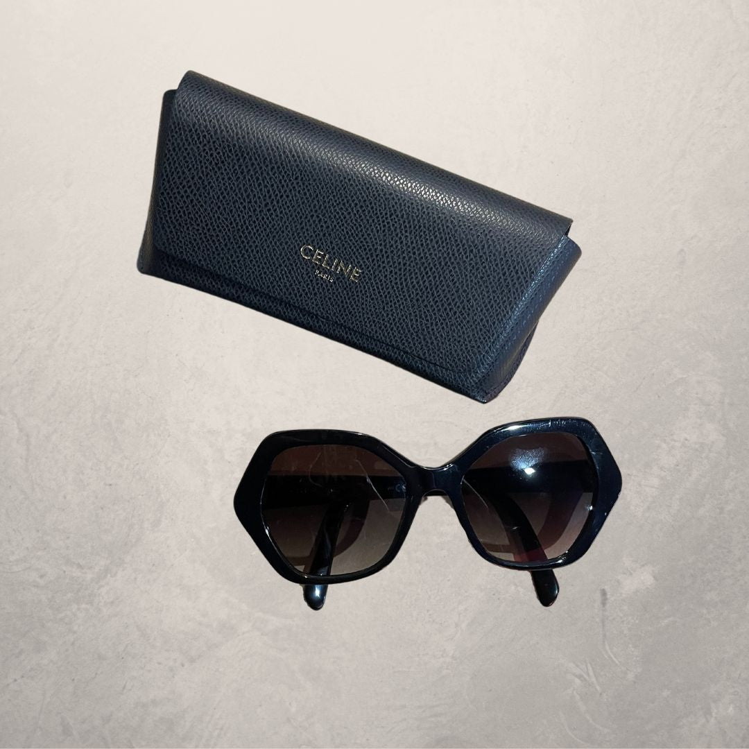 Celine black & gold triomphe sunglasses