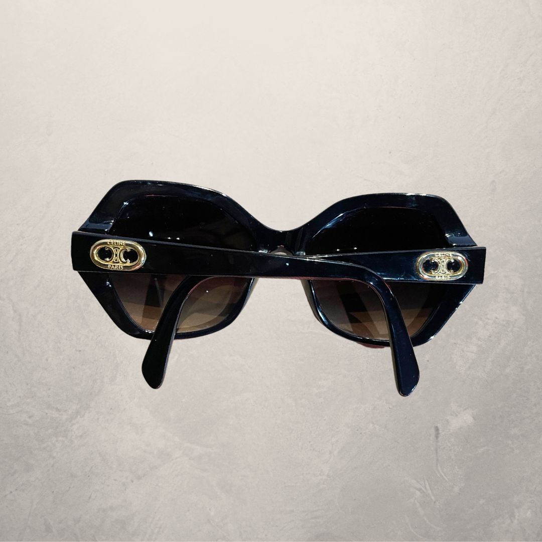 Celine black & gold triomphe sunglasses