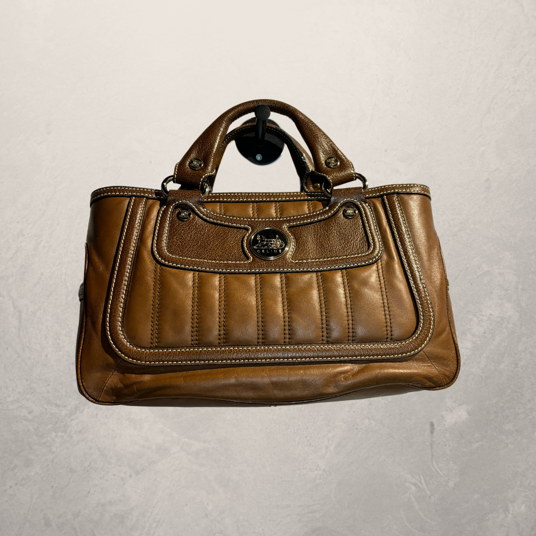 Céline bruine leren handtas medium - door RomaeStudios