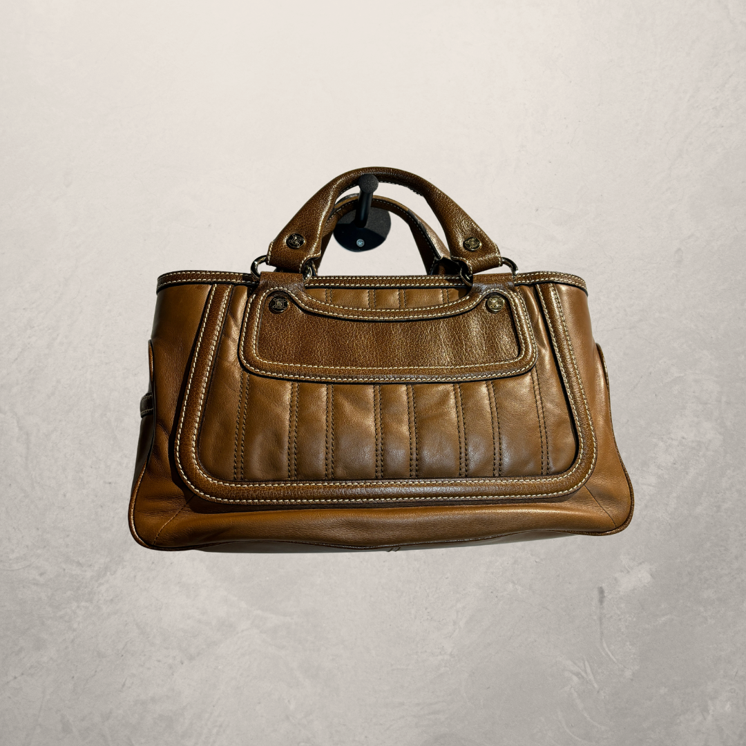 Céline bruine leren handtas medium - door RomaeStudios