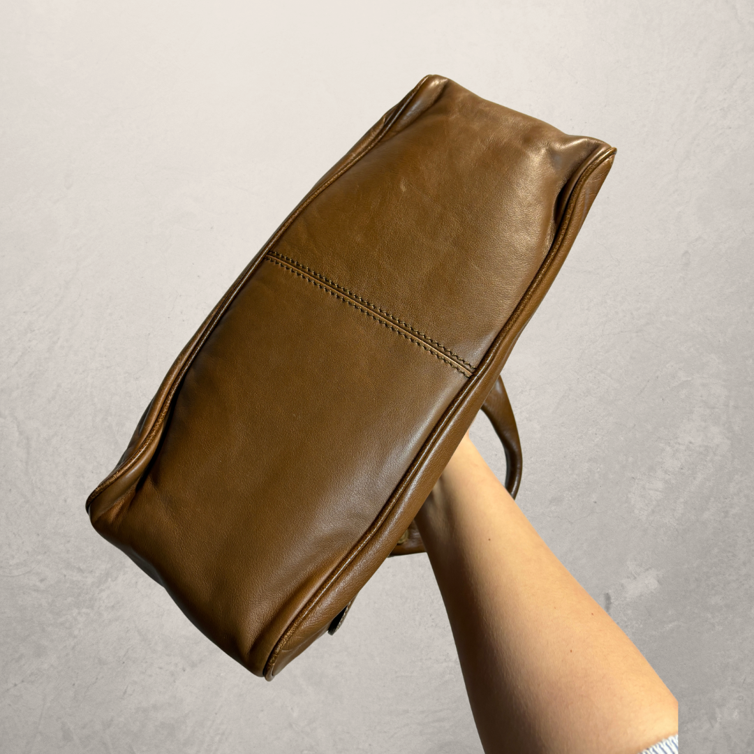 Céline bruine leren handtas medium - door RomaeStudios
