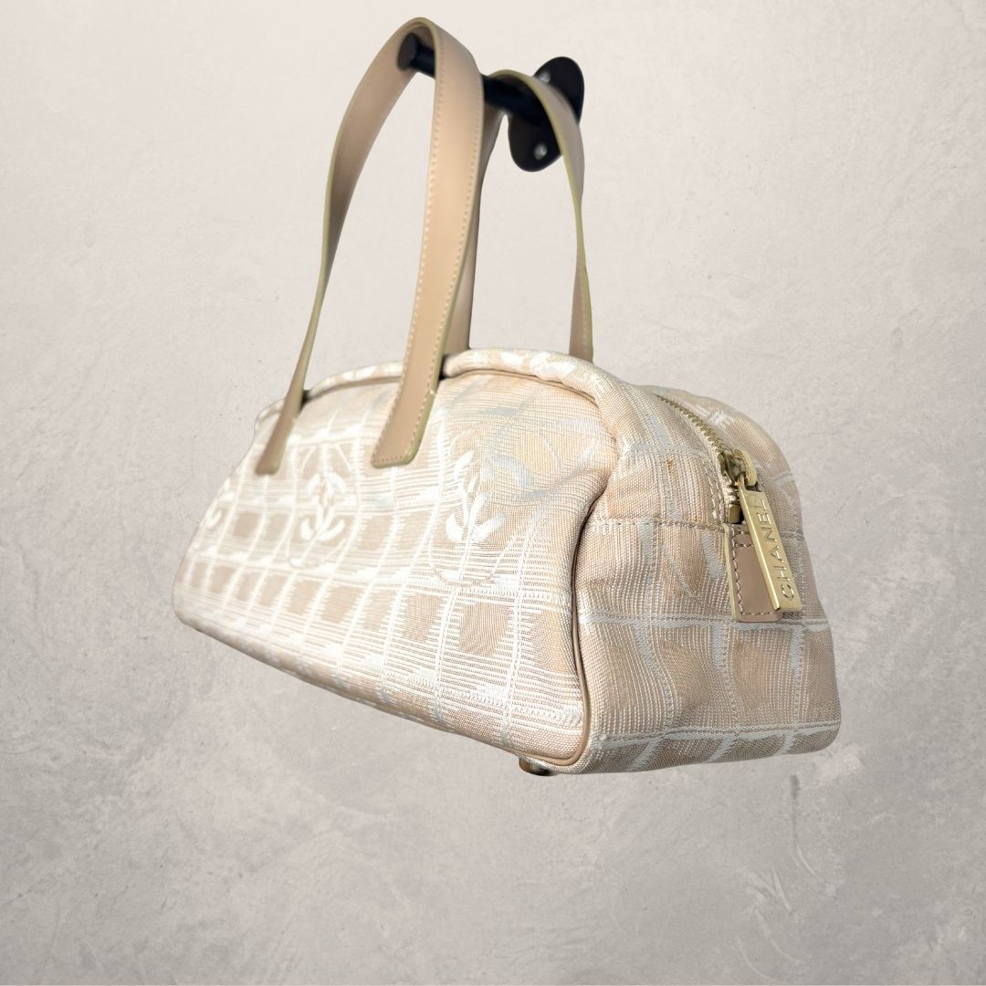 Chanel beige pink monogram bag